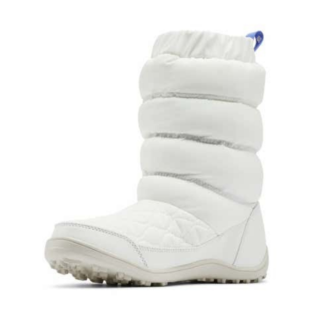 Columbia White Slip On Snow Boots Quilted Puffy Waterproof Insulated Cold Weathe - Picture 2 of 11